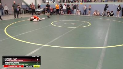 106 lbs Round 2 - Trent Dundas, Cordova Pounders Wrestling Club vs Hayden May, Interior Grappling Academy