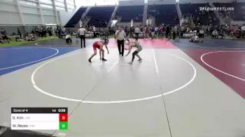 130 lbs Consi Of 4 - Daniel Kim, Lions WC vs Wyatt Reyes, Thatcher War Eagles