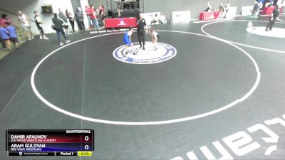 74 lbs Quarterfinal - Damir Afaunov, Elk Grove Wrestling Academy vs Aram Guloyan, Red Wave Wrestling