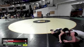 141 lbs 5th Place Match - Tyson Emmons, Davenport vs Sean Johnson, Glenville State University