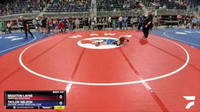 108 lbs Champ. Round 1 - Braxton Layne, North Big Horn Rams vs Taylon Nelson, Eastside United Wrestling Club