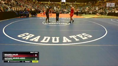 6A - 285 lbs Champ. Round 1 - Nathan Agudzi-Addo, Junction City vs Braden Hales, Olathe North