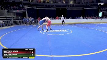 285 lbs Cons. Round 1 - LOGAN BADGER, Ben Franklin vs Matthew Reyes, River Valley