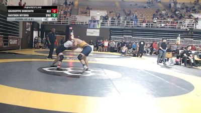 190 lbs Consi Of 8 #1 - Giuseppe DiMonte, McDonogh vs Hayden Myers, St. Paul's School For Boys