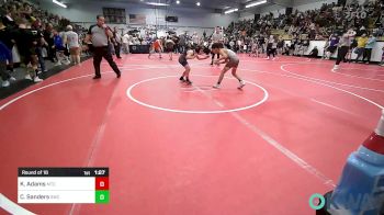 73 lbs Round Of 16 - Klay Adams, Miami Takedown Club vs Cael Sanders, Salina Wrestling Club