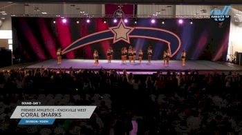 Premier Athletics - Knoxville West - Coral Sharks [2023 L1 Youth Day 1] 2023 Universal Spirit Nashville Challenge