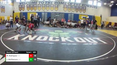 132 lbs Round 7 (8 Team) - JoJo McPherson, Claw WC vs Michael Rodriguez, Talon WC