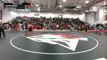 157 lbs Champ. Round 1 - Carter Henman, Castle View vs Angelo Bonilla, Fossil Ridge