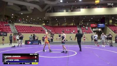 138 lbs Cons. Round 2 - Cayden Johnson, MO vs Matthew Jakel, WI