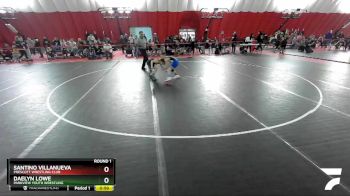 75-80 lbs Round 1 - Santino Villanueva, Prescott Wrestling Club vs Daelyn Lowe, Parkview Youth Wrestling