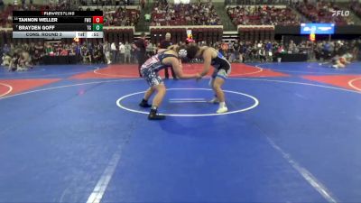 200 lbs Cons. Round 2 - Brayden Goff, Team Champs vs Tannon Weller, Frenchtown Wrestling Club