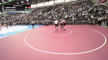 4A 285 lbs Champ. Round 1 - Caden Young, Uintah vs Ryan Rowley, West Field