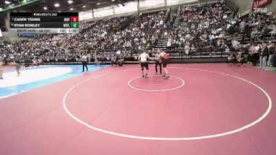 4A 285 lbs Champ. Round 1 - Caden Young, Uintah vs Ryan Rowley, West Field