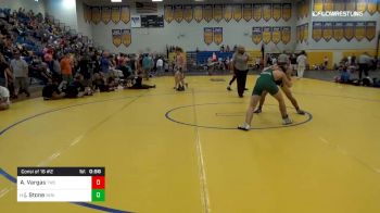 132 lbs Consi Of 16 #2 - Alfonso Vargas, Tiger Wrestling Club vs Jack Stone, Venice