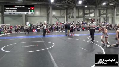 110 lbs Cons. Semi - Abram Perez, Salina vs Colt Heston, Lawrence Elite