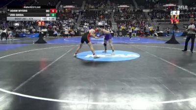 174 lbs Cons. Round 4 - Adam Myers, Ohio Northern vs Zeb Gnida, Loras