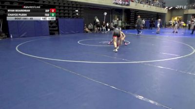 85 lbs Quarterfinal - Ryan Boardman, Shippensburg vs Chayce Plesh, Franklin