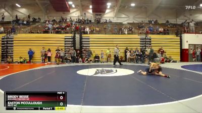 63-68 lbs Cons. Semi - Easton McCullough, Reitz WC vs Brody Besse, Bulldog Premier WC