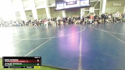 82 lbs Round 3 (4 Team) - Demi Hoskins, Sanderson Wrestling Academy vs Kynlee Douglas, Bear River