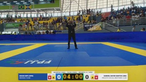 KAUAI ESPI LOPES vs SAMUEL DAVID SANTOS LIMA 2026 FPJJ Circuito Paulista GI Etapa 3