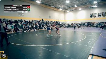 130 lbs Cons. Round 2 - Raegan Hageman, Eureka vs Karen Keener, Branson