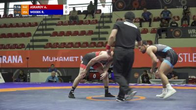 65 kg Quarterfinal - Real Woods, USA vs Adlan Askarov, KAZ