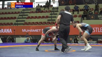 65 kg Quarterfinal - Real Woods, USA vs Adlan Askarov, KAZ