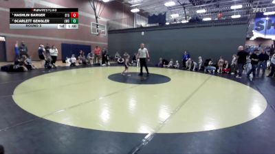 45 lbs Round 3 - Nashlin Barger, Small Town Grims vs Scarlett Gengler, Lionheart Wrestling Club