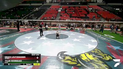 105 lbs Cons. Round 2 - Tyler Rodriguez, Utah vs Grace Loutzenhiser, Alaska