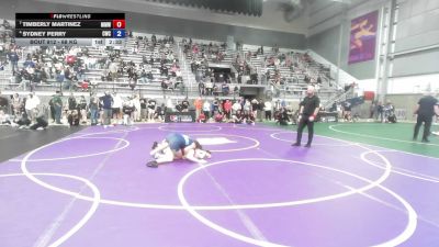 68 kg Cons. Sub-semis - Timberly Martinez, MJ Mustangs Wrestling vs Sydney Perry, Cardinal Wrestling Club