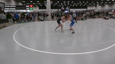 113 lbs Cons. Rd Of 64 - Owen Sledge, Nebraska vs Tatum Garcia, Bear Cave Wrestling Club