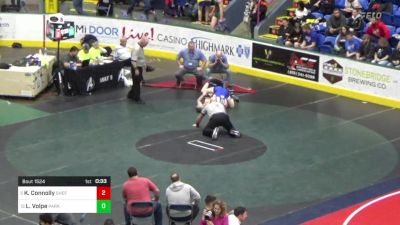 137 lbs Quarterfinal - Kaelon Connolly, Sheffield vs Laura Volpe, Parkland