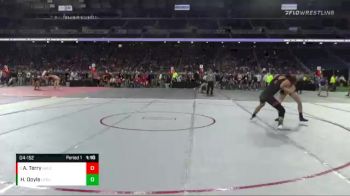 D4-152 lbs Quarterfinal - Auddie Terry, Galesburg-Augusta vs Hunter Doyle, Leslie