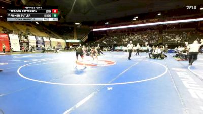 144 Class 4 lbs Cons. Round 2 - Fisher Butler, Neosho vs Teagon Patterson, Ozark