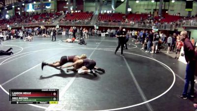 140 lbs Champ. Round 1 - Landon Heule, CWO vs Niko Brown, Scottsbluff Wrestling Club