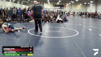 160 lbs Cons. Round 2 - Hayden Hose, Parchment WC vs Jack Goodwin, North Branch Youth WC