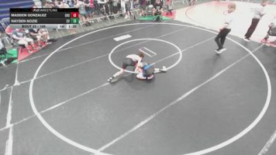 106 lbs Champ. Round 2 - Hayden Nozie, Canyon View vs Madden Gonzalez, Chaparral High School