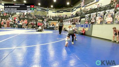 75 lbs Semifinal - Clay Blankenship, Mustang Bronco Wrestling Club vs Bryer Kincaid, Cowboy Wrestling Club