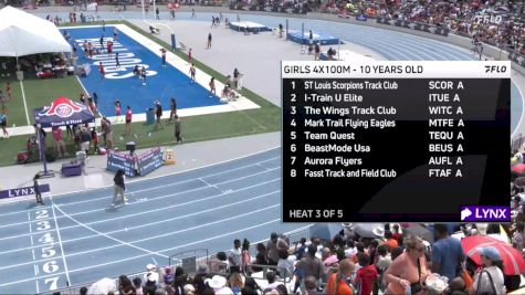 Youth Girls' 4x100m Relay Championship, Semi-Finals 3 - Age 10