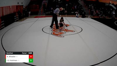 6U - 45 lbs Semifinal - Griffin Hootman, Ligonier vs Kimber Wheeler, Albert Gallatin