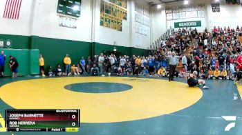 113 lbs Quarterfinal - Rob Herrera, Sonora vs Joseph Barnette, Downey