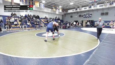 215 lbs Cons. Semi - Hudson Sweitzer, Trinity Classical Academy vs Rocky Windrath, Fountain Valley