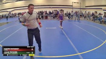 133 lbs Champ. Round 1 - Chase Packard, Siena Heights University vs Austin Matheney, Albion