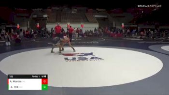 106 lbs Quarterfinal - Elijah Poe, Silverback Wrestling Club vs Angel Montes, California