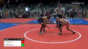 126 lbs Semifinal - Jaiden Johnson, Fort Gibson Youth Wrestling vs Alex Rodriguez, Scott City Takedown