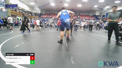 285 lbs Rr Rnd 5 - Ryder Robertson, Harrah Little League Wrestling vs Amir Clayton, Standfast