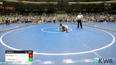 73 lbs Consi Of 4 - Wyatt Rooks, Team Tulsa Wrestling Club vs Johnny Ray Ashcroft, Salina Wrestling Club