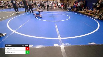 76 lbs Quarterfinal - Sam Shyers, Miami Takedown Club vs Samuel Chang, Dark Cloud Wrestling Club