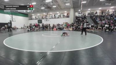 70 lbs Semifinal - Brooks Ewertz, WTC vs Luke Brown, Open Mats