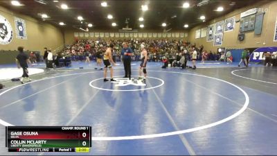 126 lbs Champ. Round 1 - Collin McLarty, Liberty (Bakersfield) vs Gage Osuna, Delta